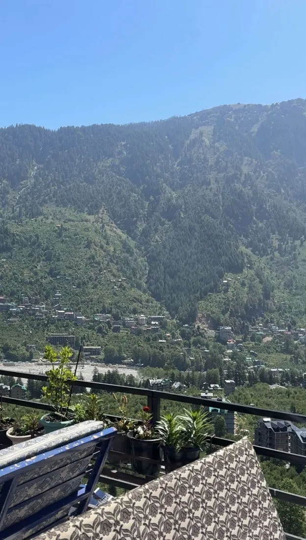Above Old Manali at Rocky’s Café, Old Manali
